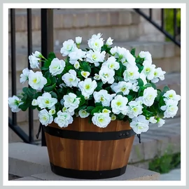 Valósághű művirág kültéri dekoráció fehér AP729761-f