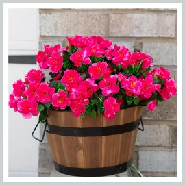 Valósághű művirág kültéri dekoráció piros AP729761-p