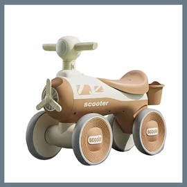 MIIYOUNG 4-kerekű játék motor gyerekeknek – Barna 601099689312543-B