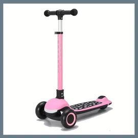 Összecsukható világítós roller gyerekeknek - Rózsaszín 601100114893583-R