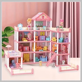 Hercegnő babaház 4 emelet 11 szoba 46 x 39 cm (T) TN654764