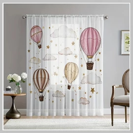 Légballonos dekor függöny 132 x241 cm 2 db FY96590