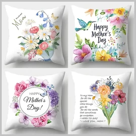 Anyák napi dekor párnahuzat 4 db cipzáras 45 x 45 cm DM1195322