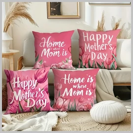 Anyák napi dekor párnahuzat 4 db cipzáras 40 x 40 cm GC1133003