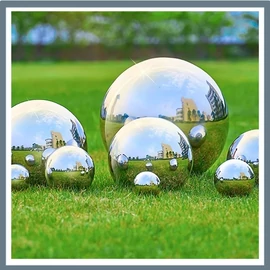 Rozsdamentes acél díszgömb szett 6 db ND09878