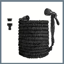 Rugalmas kerti locsolótömlő szórófejjel – Fekete 15 méter WH339231-15