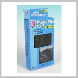 Kormányvédő műbőr  fűzős fekete 37-39 cm 33021119