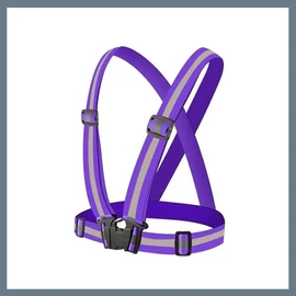 Láthatósági vállpánt, Felnőtt méret, lila SLH7961