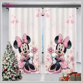 Disney Minnie egér mintás sötétítő függöny, 2 darabos szett BK1247938
