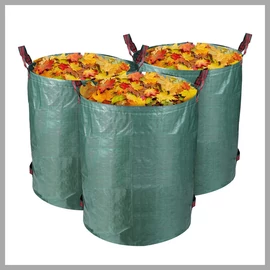 3 db Szőtt kerti szemetes, levélzsák - 300 literes holm4041