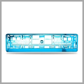 Rendszámtartó | alsóléces | fémgőzölt | türkiz SLH6469