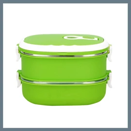 Victor 2 részes ovális ételhordó 1,8L, Zöld V-1652-Z