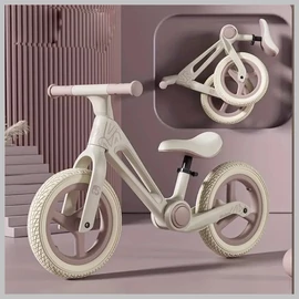 Összehajtható prémium gyerek futókerékpár rózaszín BJ272233-3