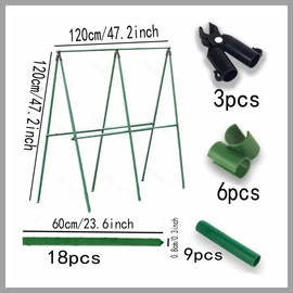 18 db-os Fém Kerti Növénytámasz Készlet (T) KE155983