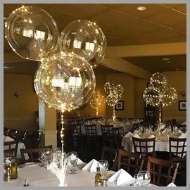 LED-es világító lufi szett – 10 db, átlátszó TA741157