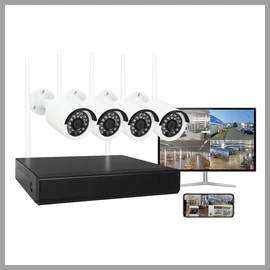 Biztonsági kamerarendszer – 4K HD felbontás, hangrögzítés WIFI-4