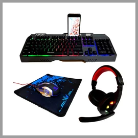 Yelander Gaming Bundle – 4 az 1-ben szett, RGB világítással JX-K9000