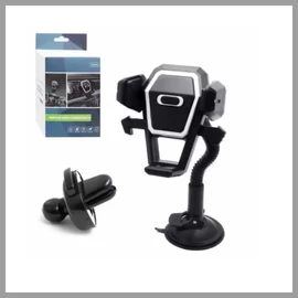 Autós mobiltelefon tartó – szellőzőrácsra és szélvédőre szerelhető T66K22