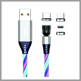 3 az 1-ben mágneses adat- és töltőkábel – 3000 mAh XDT-311