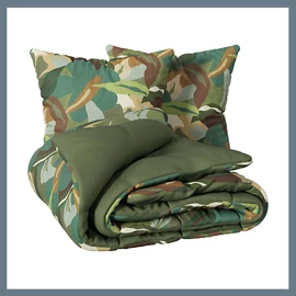 Renata mintás perkál ágyneműhuzat garnitúra, 240x220 cm, zöld 209031