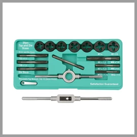 20 részes menetfúró és menetmetsző készlet SZ-20