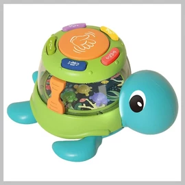 Zenélő teknős dob efektusokkal 11 cm 038181