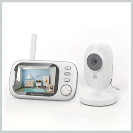 Digitális babafigyelő kamerával és LCD kijelzős szülői egységgel KG158025
