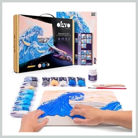 OKTO kreatív 3D modellező készlet „Hullámok Kanawaga” 30x40cm 034372