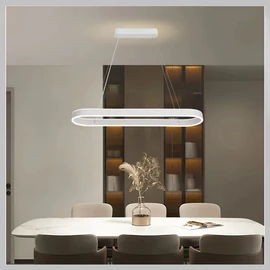 Modern LED mennyezeti lámpa ovális matt fehér LB1362712-2 