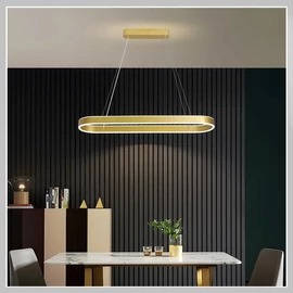 Modern LED mennyezeti lámpa ovális arany LB1362712-3 