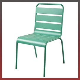 Kerti fém szék 54x47x79cm zöld 91647