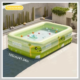 Dínó mintás felfújható gyerek medence 105 x 150 cm AU2094412