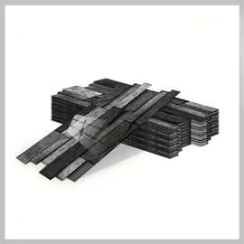 24 db öntapadós PVC díszburkolat vágható - sötétszürke YJ1163131-2