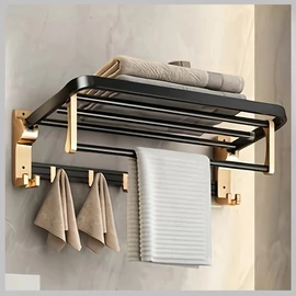 Fürdőszobai polc akasztókkal 60 cm széles YM1100442