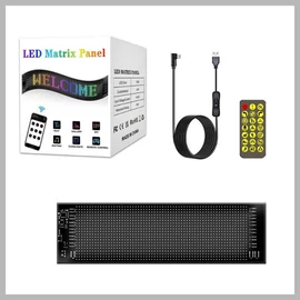 LED Matrix Panel – extra hosszú RGB kijelző KE25-197