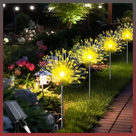 5 db napelemes 400 LED-es pitypang füzér melegfehér JG730845-400M