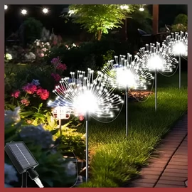 5 db napelemes 300 LED-es pitypang füzér hidegfehér JG730845-F