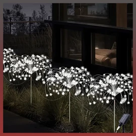 4db 320 LED-es napelemes tündérfény hidegfehér VT308738-H320