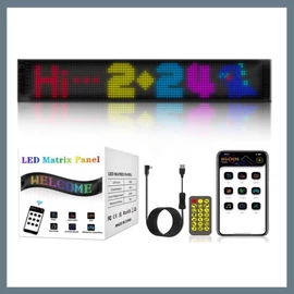 RGB LED Mátrix Panel – Nagyméretű, 6300 LED, Bluetooth vezérléssel KL25-154