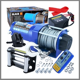 Black 12V elektromos csörlő 1136kg/2500lbs, 14555 