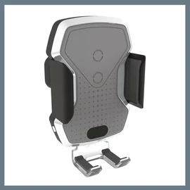 LUKE-X telefontartó – vezeték nélküli töltéssel, 10W, ezüst 06301