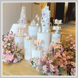 4db Elegáns fehér papír római oszlop dekoráció EQ2656912