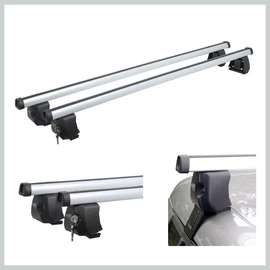 DIH zárható tetőcsomagtartó keresztrúd szett – fekete, Škoda Octavia II / Octavia II Facelift Liftback típushoz 02321