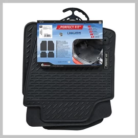 Tökéletesen illeszkedő autós gumiszőnyegek P5 rögzítéssel, 4 db – 04243
