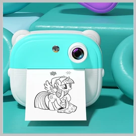 Nyomtatós digitális gyerekkamera, kék holm8625