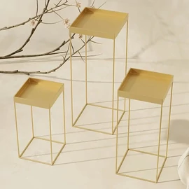 3 darabos európai stílusú desszertállvány készlet – elegáns arany VP2888963