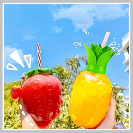 Gyümölcsös pohár szett – 2 darabos, eper és ananász formában (500 ml) HT1373641-2