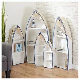 Evezős csónak dekoratív polcrendszer 90531