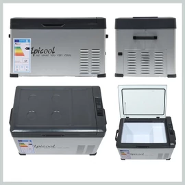 Kompresszoros autós hűtő – GREY 30L, 12/24V és 230V, -18 °C 07094