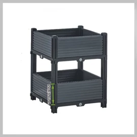 Két Rétegű Magasított Kerti Ágy Lábakkal PN2449866